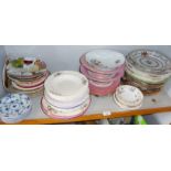 Large quantity of assorted china plates