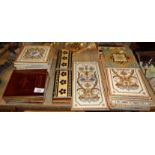 Quantity of various Victorian fire surround tiles