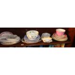 Wedgwood Wild Strawberry bowl, and other china and pottery