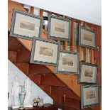 Set of 7 framed Turner engravings