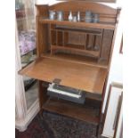 Edwardian oak student's bureau