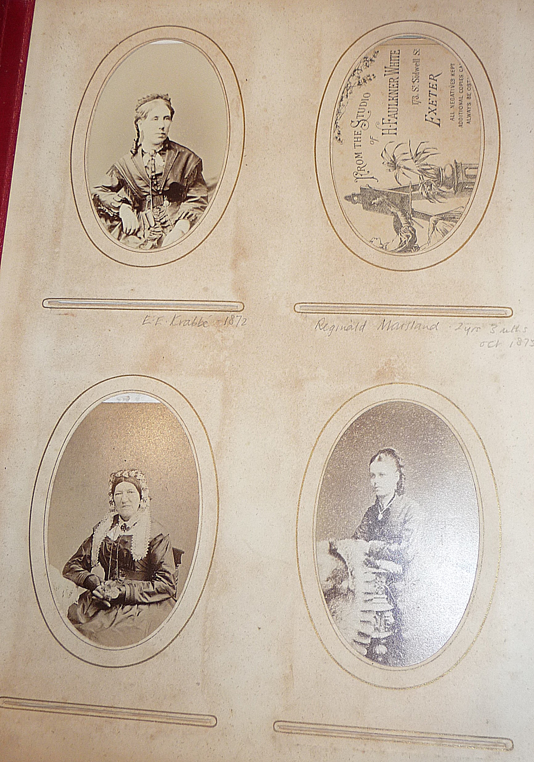 Two Victorian photograph albums containing Cartes des Visites and Cabinet Cards - Image 2 of 3