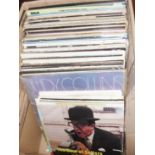 Box of assorted vinyl LPs