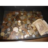 Large quantity of old coins and banknotes