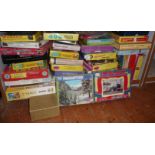 Large collection of jigsaw puzzles