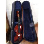 Child's 11" violin in case