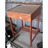 Child's stained pine desk