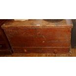 Victorian pine mule chest