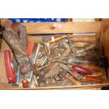 Crate of old tools