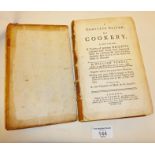 Antique Cookery Book: A complete system of cookery by William Verral, 1759, leather covered end