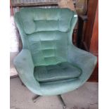 Retro swivel armchair