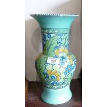 Art Deco Charlotte Rhead baluster vase for Crown Ducal, 12" tall