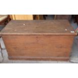 Victorian pine blanket box