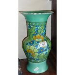 Art Deco Charlotte Rhead baluster vase for Crown Ducal, 12" tall