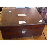 Victorian mahogany sewing box