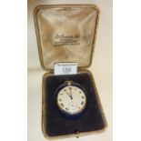 1920s slender silver cased pocket watch in original case, and excellent working condition with