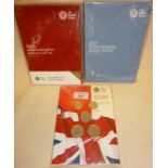 Royal Mint 2015 and 2017 UK Annual Coin Set, together with a 2011 Commemorative Coins of the Year