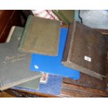 Various postcard albums and silk cigarette cards