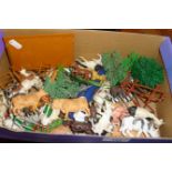 Plastic toy farm animals etc., mostly Britains Ltd.
