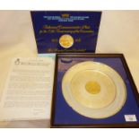 Danbury Mint - The Earl Marshal and the College of Arms Authorised Coronation Anniversary Plate,