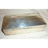 Silver cigarette box engraved with the details of the previous owner's service history with the