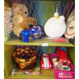 Miscellaneous items (two shelves)