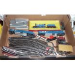 Hornby Railways Caledonian Railway 4-2-2 locomotive and tender (boxed), Triang Diesel locomotive and