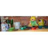Miscellaneous items, inc. pottery and glass
