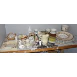 Assorted china, inc. Radford and Denby, etc, including Dunhill lighter