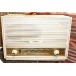 A Ferranti U1032 radio in cream bakelite case, overhauled and working
