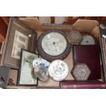 Miscellaneous items, inc. two aneroid barometers etc.