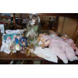 Assorted dolls