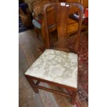 Georgian country oak dining chair
