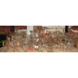 Large collection of American Chippendale and other glassware