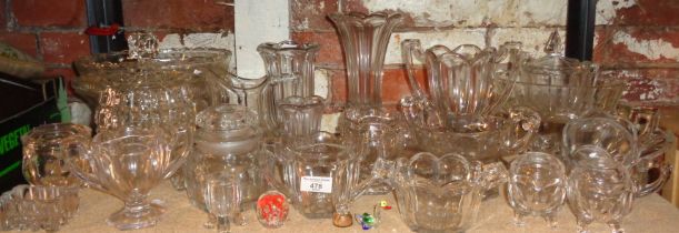 Large collection of American Chippendale and other glassware