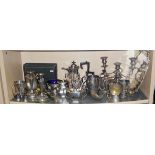 Large collection of assorted silver plated ware