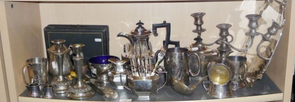 Large collection of assorted silver plated ware