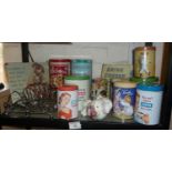 Quantity of contemporary kitchen storage tins etc.