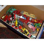Quantity of Matchbox and other played with diecast vehicles