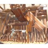 Collection of wooden moulding planes (over 40)