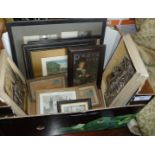 Quantity of small framed engravings