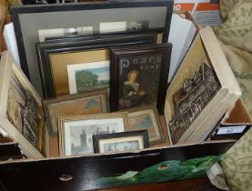 Quantity of small framed engravings