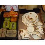 Alfred Meakin "Hunting & Fishing" tea set and some tins