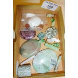 Semi-precious polished stone cabochons, pendants, etc.