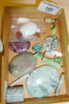 Semi-precious polished stone cabochons, pendants, etc.