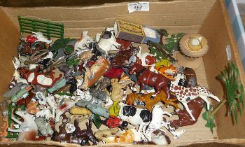 Good quantity of Crescent Toys, Johillco (and other makers) diecast toy farm and zoo animals