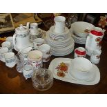 Mid-century Schirnding of Bavaria coffee set, a Paragon china tea set, etc.