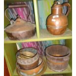 Various copper vessels