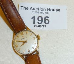 1960s ladies' 9ct gold cased Omega wrist watch