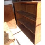 Oak bookshelves (with 2 doors unattached)